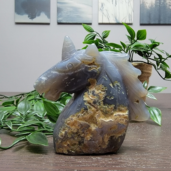 Agate unicorn - Picture 7 of 7